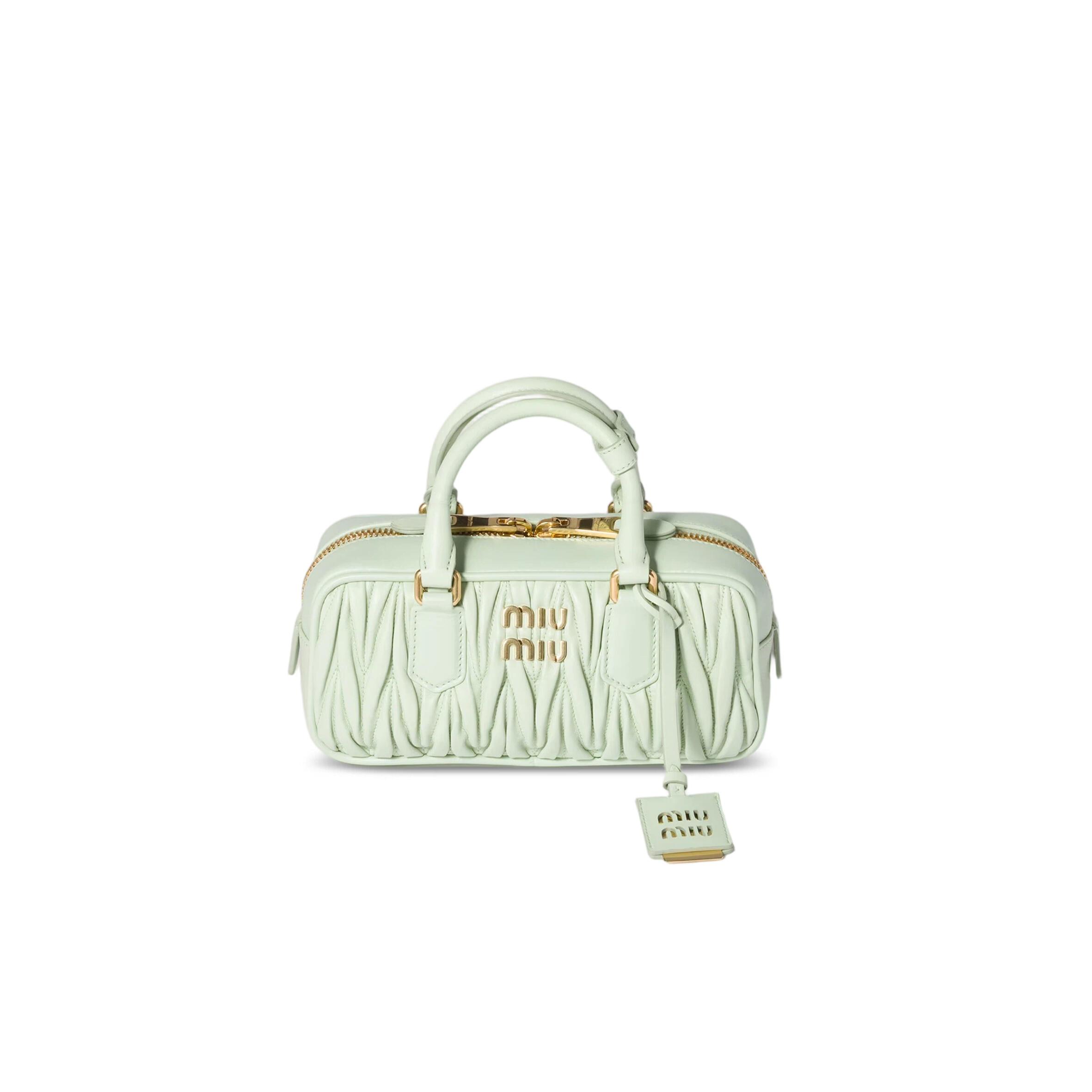 MIU MIU ARCADIE MATELASSÉ NAPPA LEATHER HANDBAG 5BB142 (22*10.5*7.5cm)
